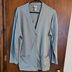 Classic Elements Cardigan, Sz XL, Seafood Green